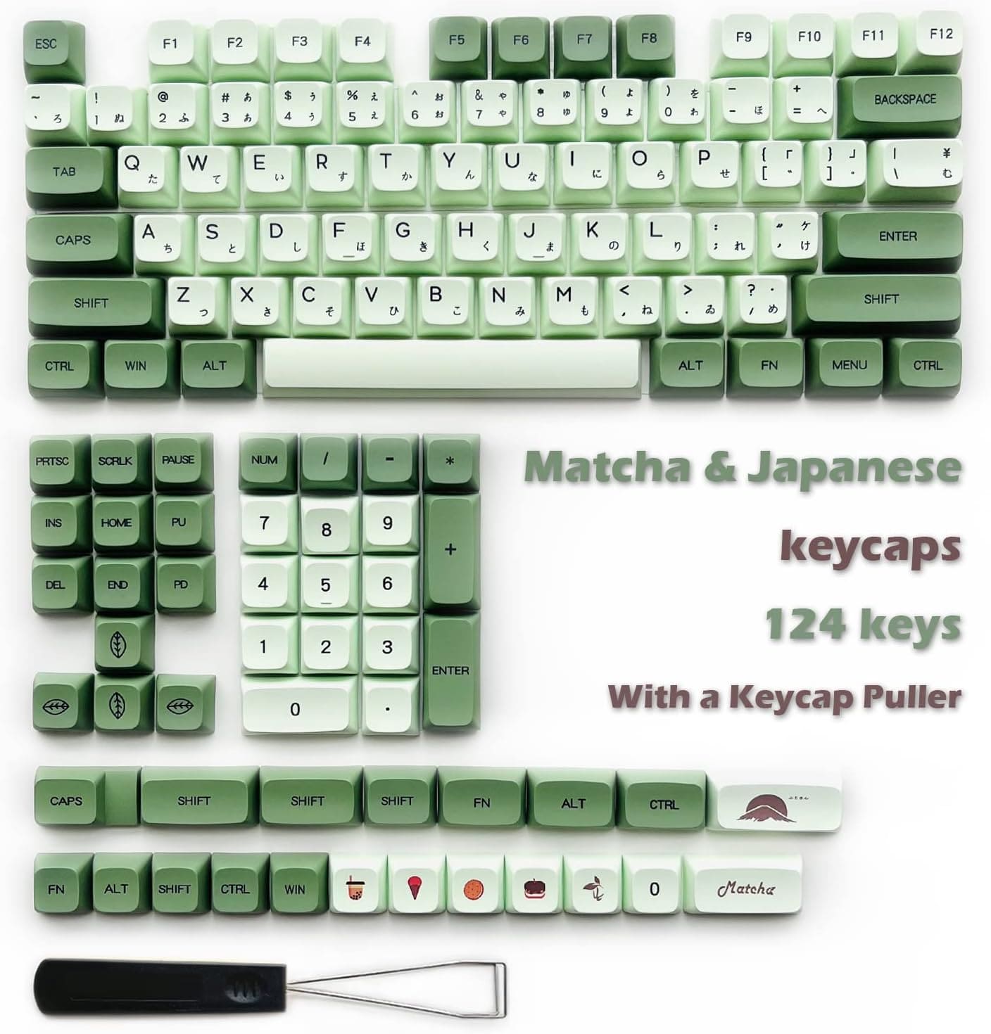 Matcha Keycaps - Penguin PCS LLC